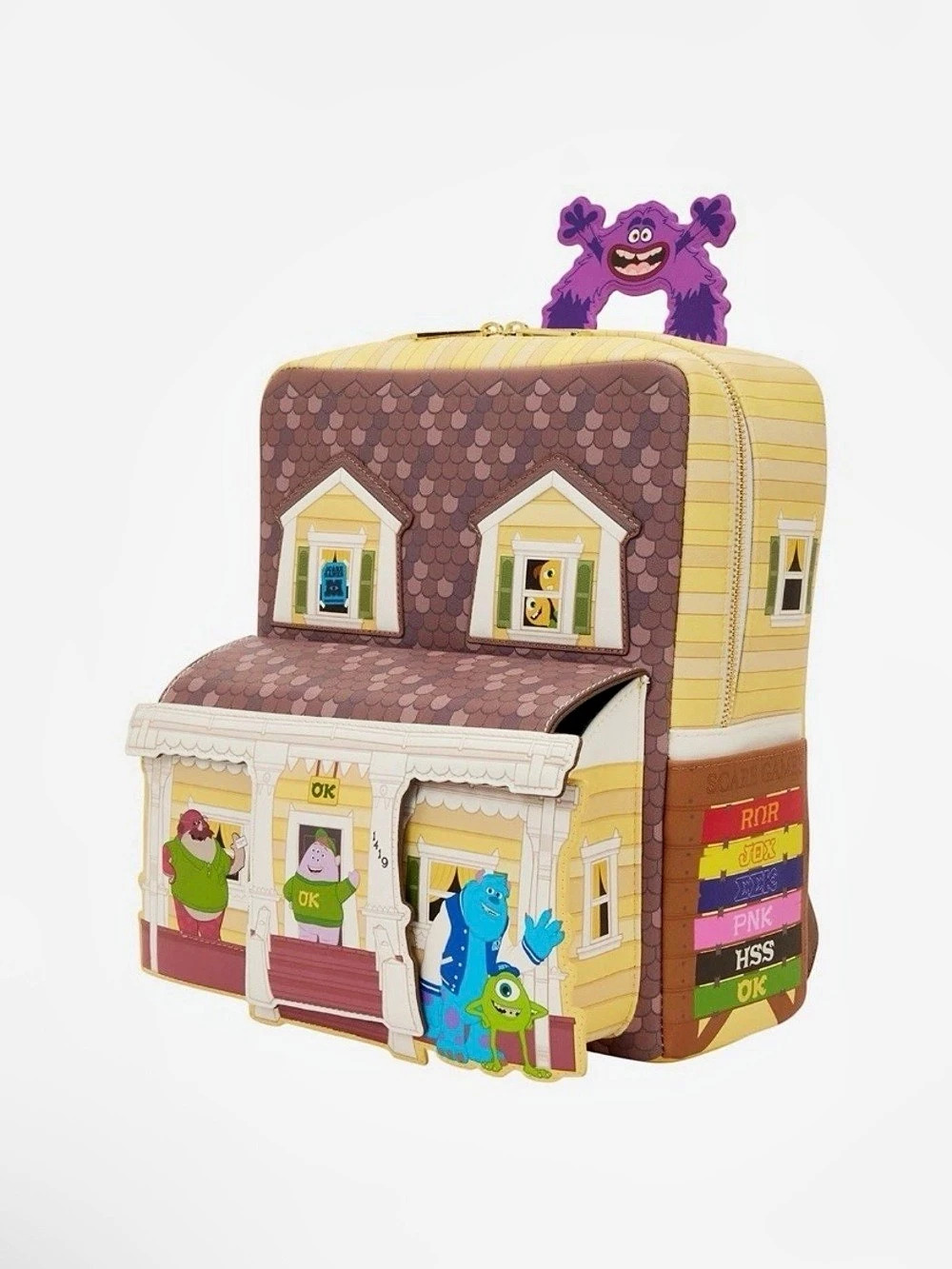 Loungefly Monsters University Oozma Kappa House Figural Mini Backpack NWT - Picture 2 of 4